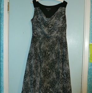 Grey Patterned Dress